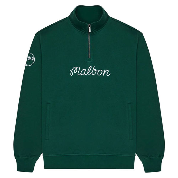 Malbon Collegiate Golf Sweatshirt Forest - 25 Men