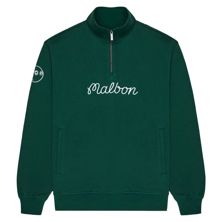 Malbon Collegiate Golf Sweatshirt Forest - 25 Men