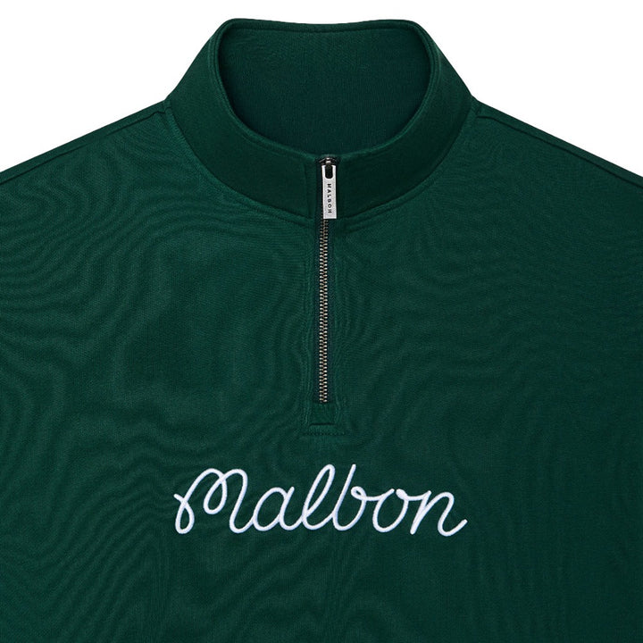 Malbon Collegiate Golf Sweatshirt Forest - 25 Men