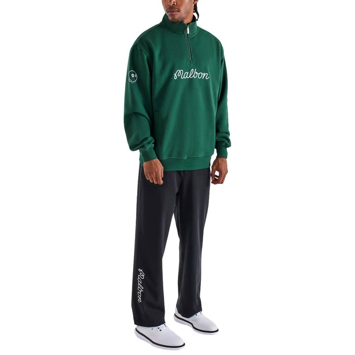 Malbon Collegiate Golf Sweatshirt Forest - 25 Men