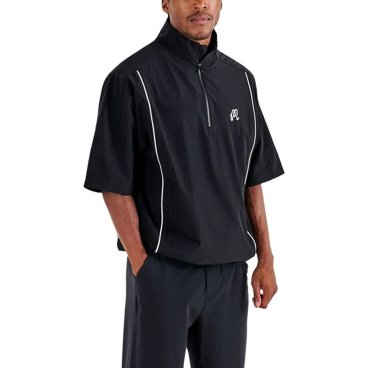 Malbon Links Golf Windshirt Black - 25 Men