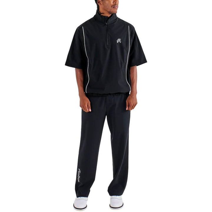Malbon Links Golf Windshirt Black - 25 Men
