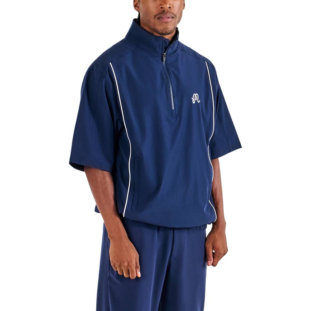Malbon Links Golf Windshirt Navy - 25 Men – Golfio