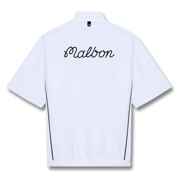 Malbon Links Golf Windshirt White - 25 Men