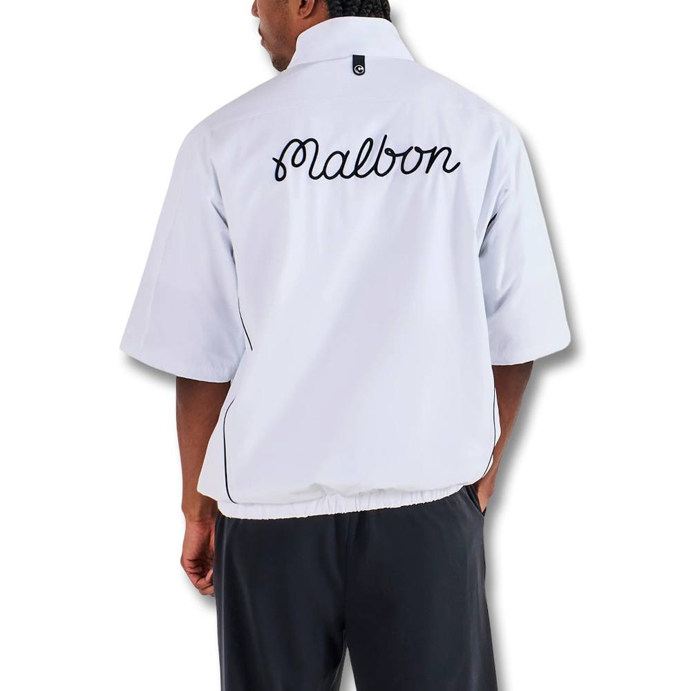 Malbon Links Golf Windshirt White - 25 Men – Golfio