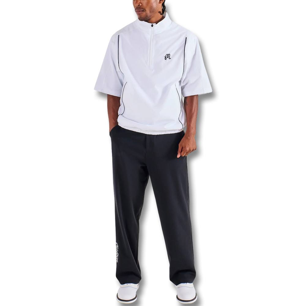 Malbon Links Golf Windshirt White - 25 Men – Golfio
