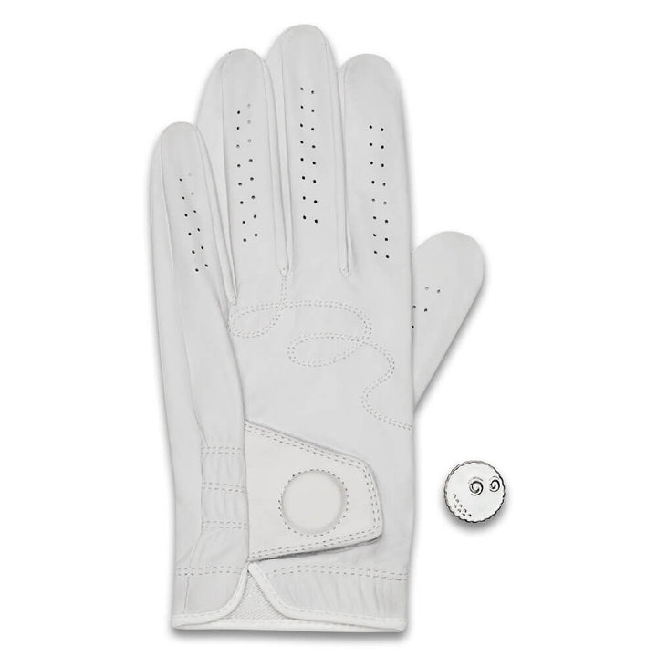 Malbon Buckets Golf Glove White - 25 Men