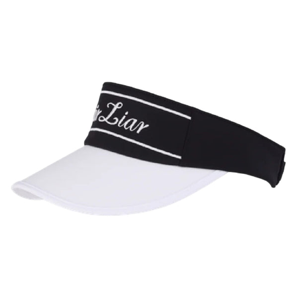 Fairliar Logo Embroidered Golf Visor Black - SS25 Women