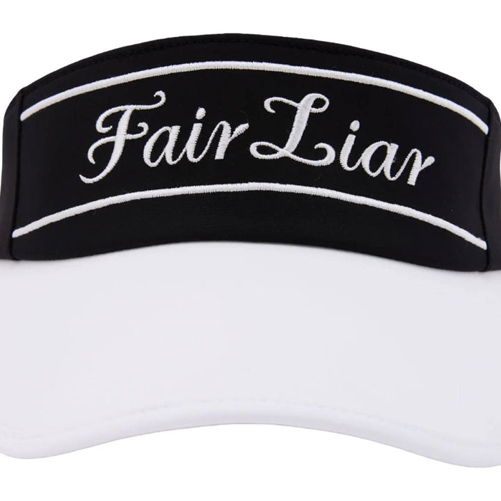 Fairliar Logo Embroidered Golf Visor Black - SS25 Women