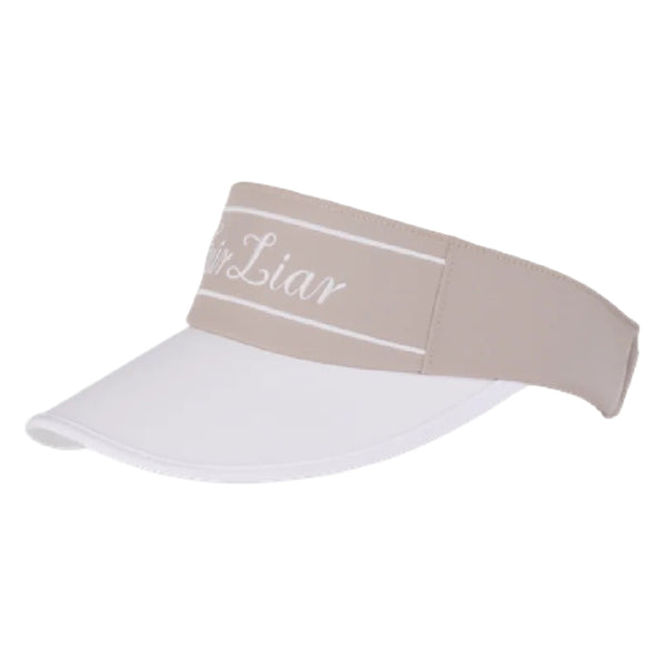 Fairliar Logo Embroidered Golf Visor Beige - SS25 Women