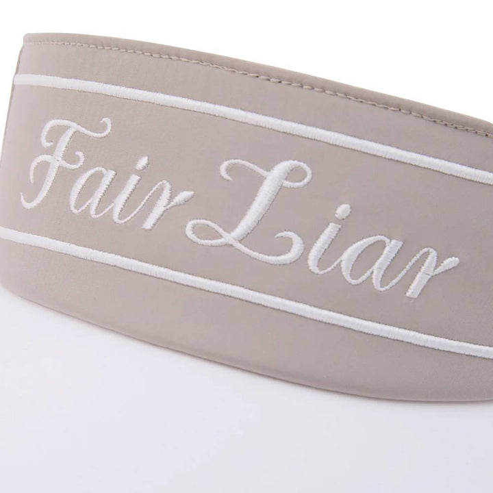 Fairliar Logo Embroidered Golf Visor Beige - SS25 Women