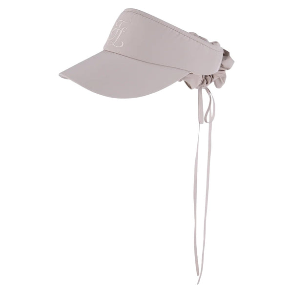 Fairliar Mini Scrunch Golf Visor Beige - SS25 Women