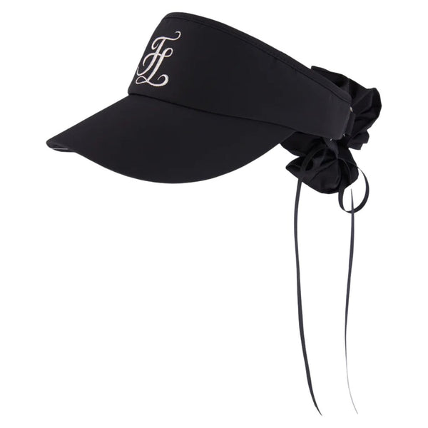 Fairliar Mini Scrunch Golf Visor Black - SS25 Women