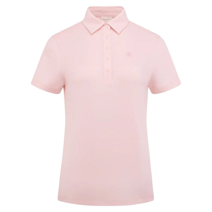 Fairliar Loose Fit Logo Symbol Golf Polo Pink - SS25 Women