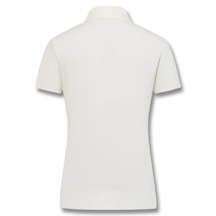 Fairliar Loose Fit Logo Symbol Golf Polo White - SS25 Women