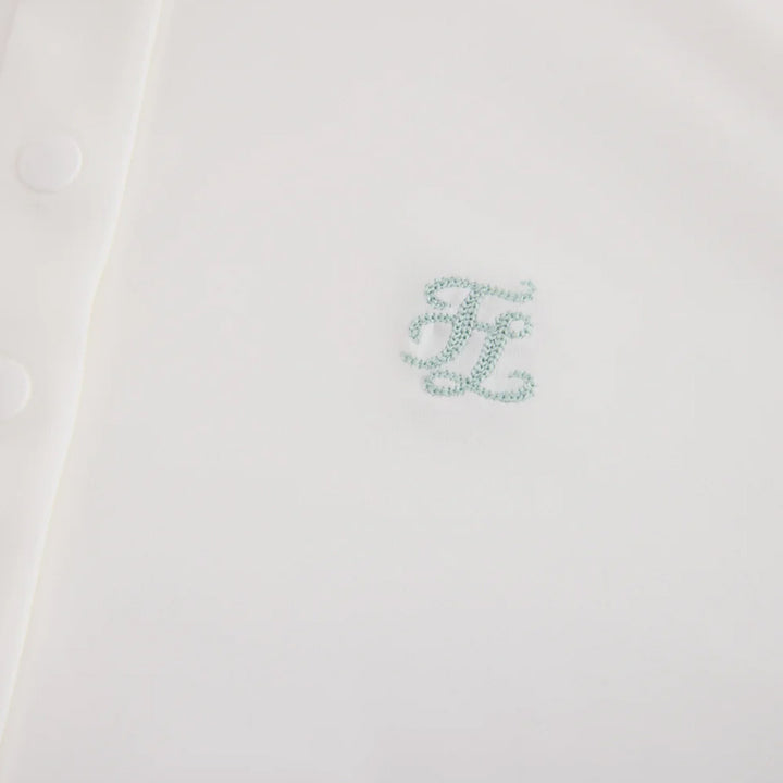 Fairliar Loose Fit Logo Symbol Golf Polo White - SS25 Women