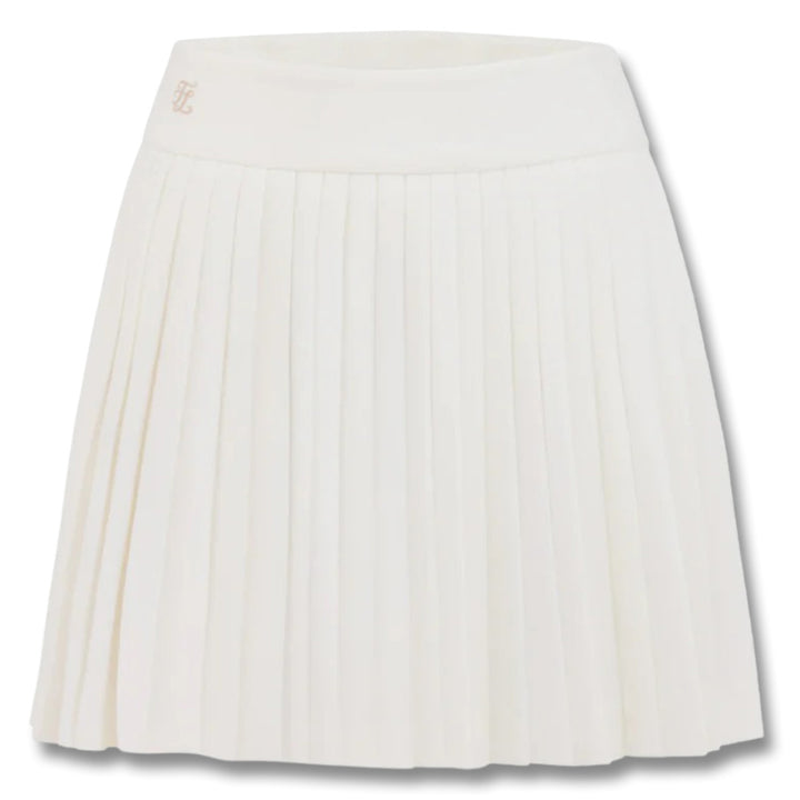 Fairliar Pique Pleated Golf Skirt White - SS25 Women