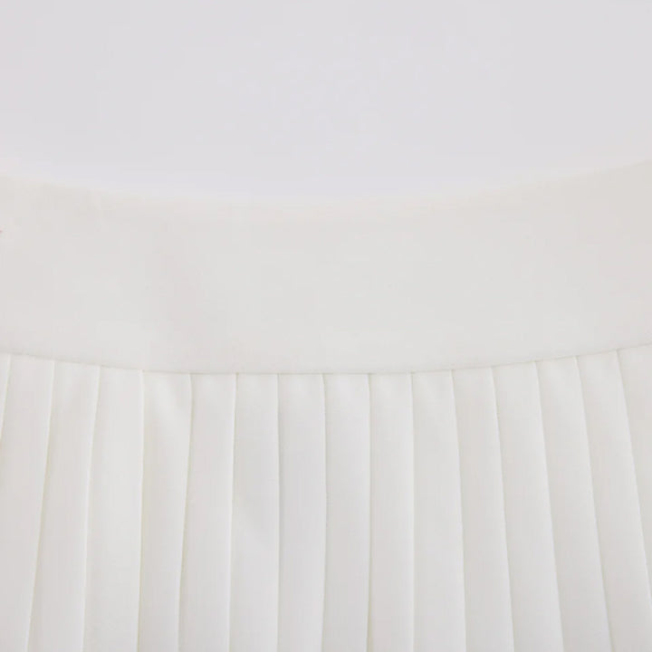 Fairliar Pique Pleated Golf Skirt White - SS25 Women