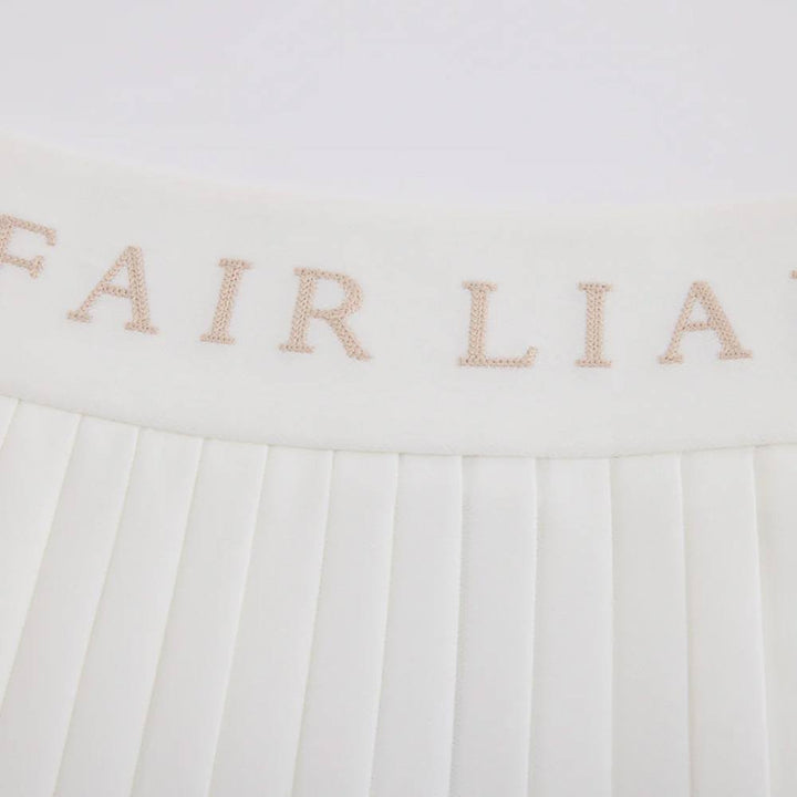 Fairliar Pique Pleated Golf Skirt White - SS25 Women