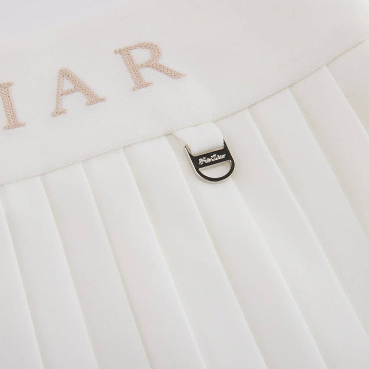 Fairliar Pique Pleated Golf Skirt White - SS25 Women