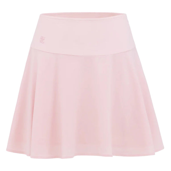 Fairliar High Waist Jersey Flared Golf Skirt Pink - SS25 Women