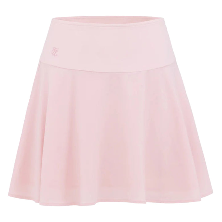 Fairliar High Waist Jersey Flared Golf Skirt Pink - SS25 Women