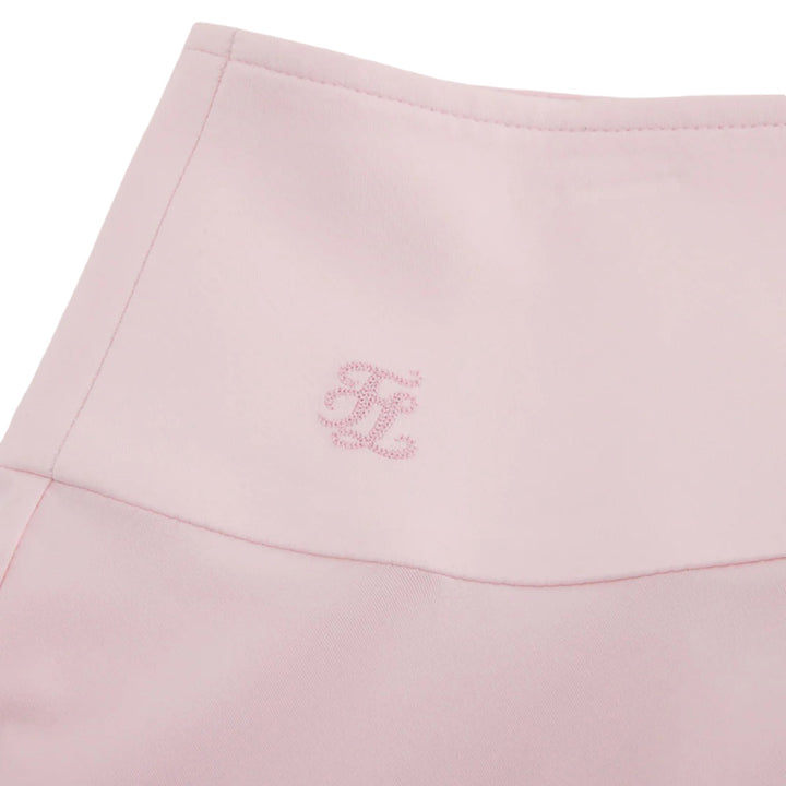 Fairliar High Waist Jersey Flared Golf Skirt Pink - SS25 Women