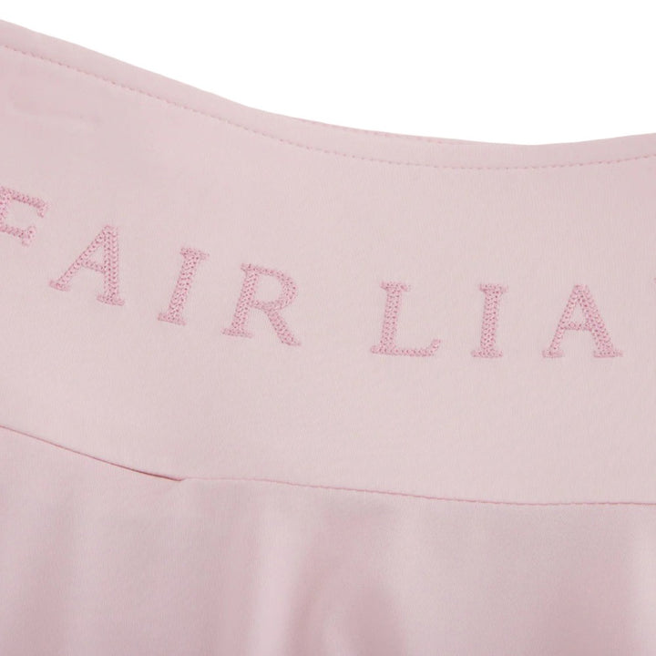 Fairliar High Waist Jersey Flared Golf Skirt Pink - SS25 Women