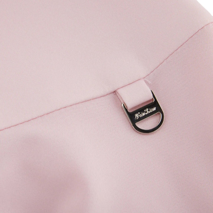 Fairliar High Waist Jersey Flared Golf Skirt Pink - SS25 Women