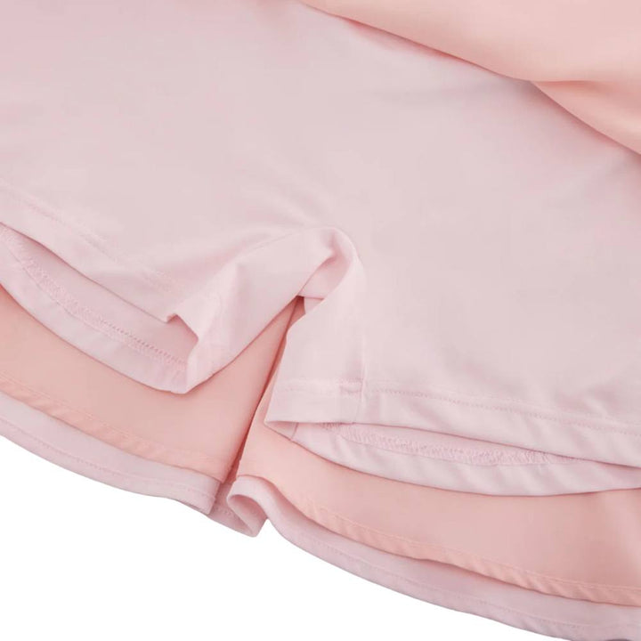 Fairliar High Waist Jersey Flared Golf Skirt Pink - SS25 Women