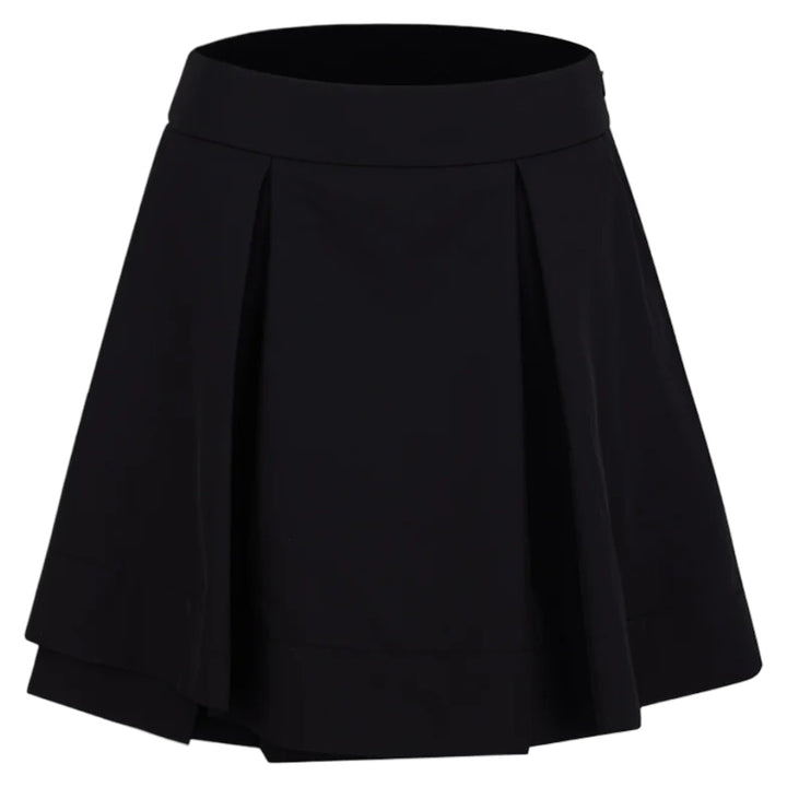 Fairliar Double Layer Flared Golf Skirt Black - SS25 Women