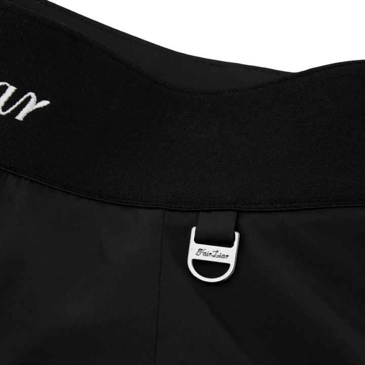 Fairliar Double Layer Flared Golf Skirt Black - SS25 Women