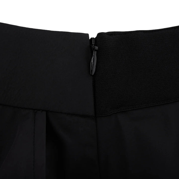 Fairliar Double Layer Flared Golf Skirt Black - SS25 Women