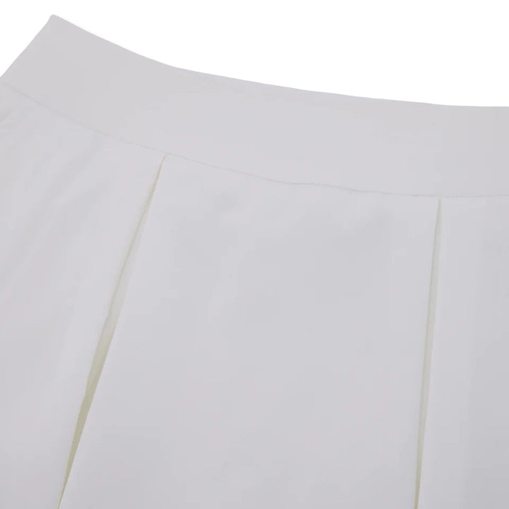 Fairliar Double Layer Flared Golf Skirt White - SS25 Women