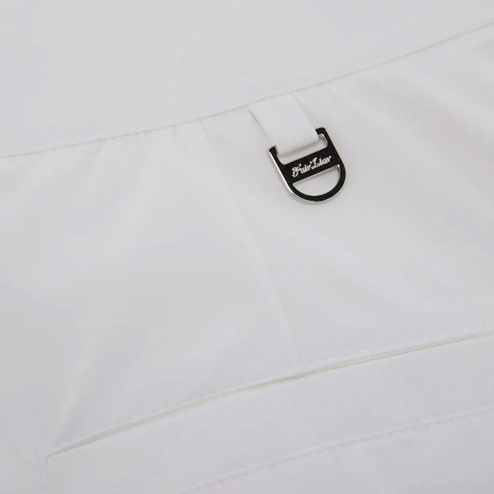 Fairliar Double Layer Flared Golf Skirt White - SS25 Women
