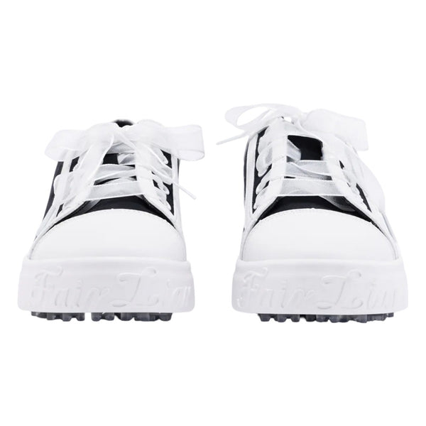 Fairliar Organza Shoe Lace Logo Sneakers Spikeless Golf Shoes Black - SS25 Women