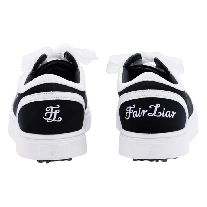 Fairliar Organza Shoe Lace Logo Sneakers Spikeless Golf Shoes Black - SS25 Women