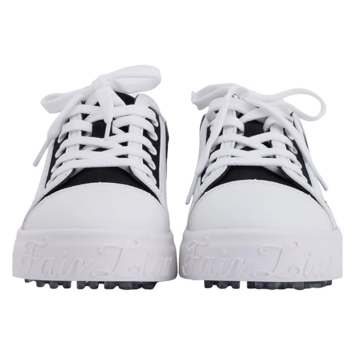 Fairliar Organza Shoe Lace Logo Sneakers Spikeless Golf Shoes Black - SS25 Women
