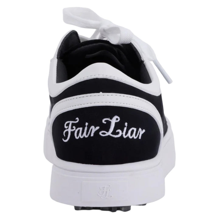 Fairliar Organza Shoe Lace Logo Sneakers Spikeless Golf Shoes Black - SS25 Women
