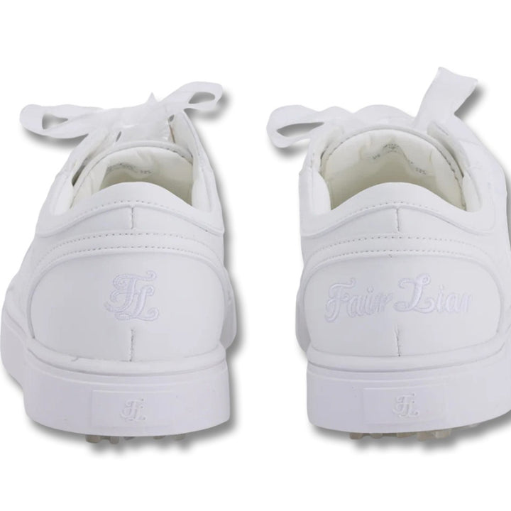 Fairliar Organza Shoe Lace Logo Sneakers Spikeless Golf Shoes White - SS25 Women