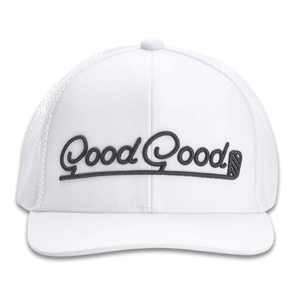 GoodGood Golf Focus Trucker Golf Cap White - SP25 Men
