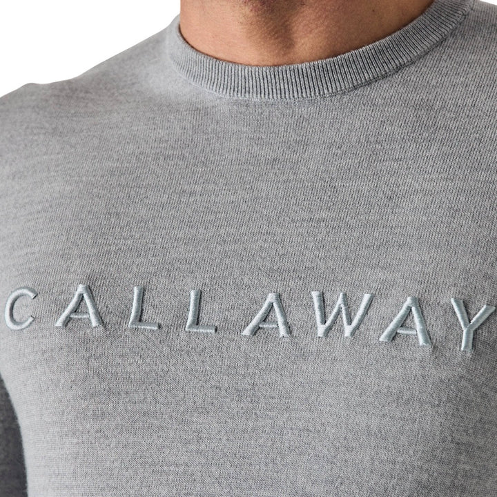 Callaway Legacy Collection Logo Crewneck Golf Sweater Quarry Heather - SP25 Men