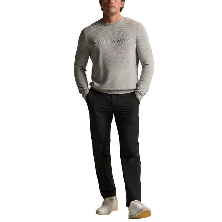 Callaway Legacy Collection Logo Crewneck Golf Sweater Quarry Heather - SP25 Men