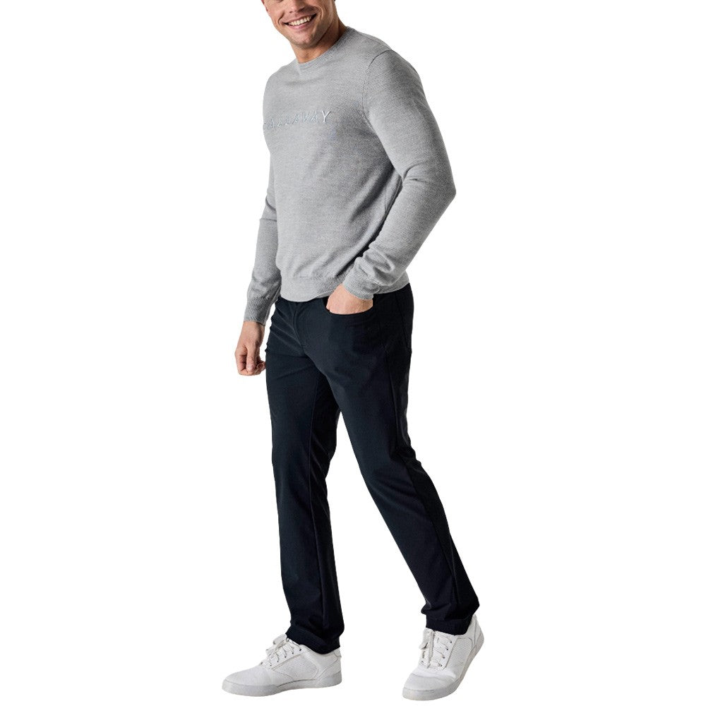 Callaway Legacy Collection Logo Crewneck Golf Sweater Quarry