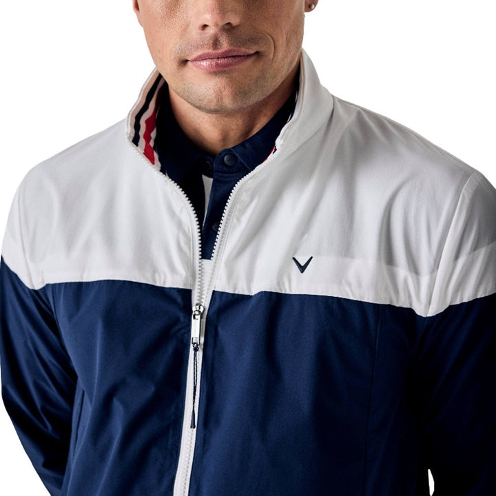 Callaway Legacy Collection Logo Color Block Golf Jacket Medieval Blue - SP25 Men