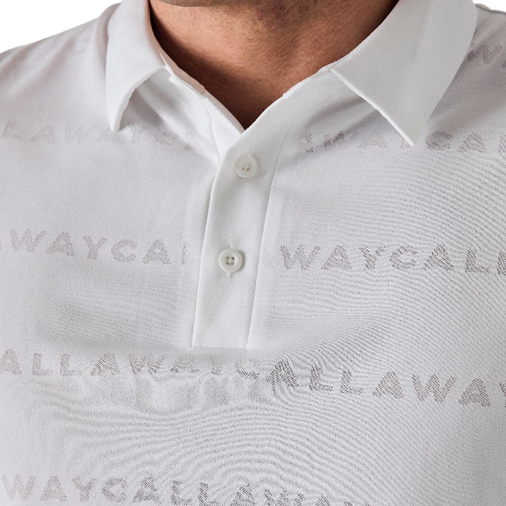 Callaway Legacy Collection Logo Golf Polo Bright White - 25 Men