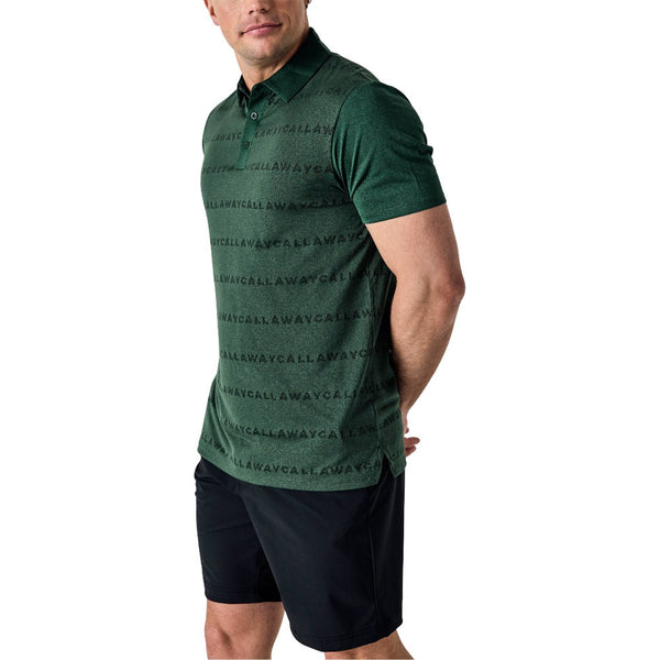 Callaway Legacy Collection Logo Golf Polo Dark Green - 25 Men