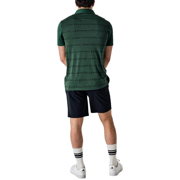 Callaway Legacy Collection Logo Golf Polo Dark Green - 25 Men