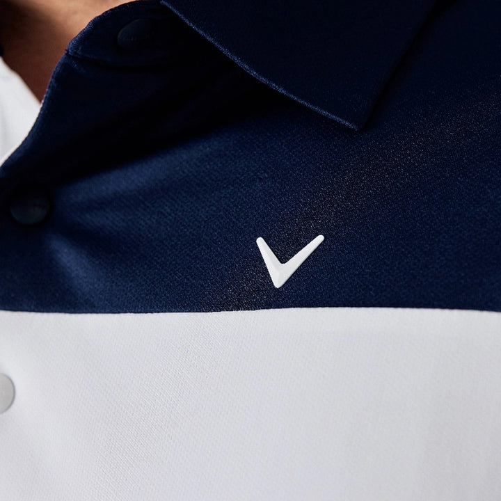 Callaway Legacy Collection Triple Track Block Golf Polo Medieval Blue - SP25 Men