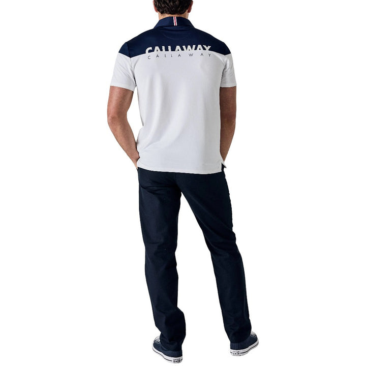 Callaway Legacy Collection Triple Track Block Golf Polo Medieval Blue - SP25 Men